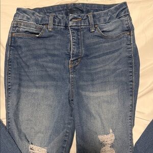 Rewash Light Blue Distressed Skinny Jeans